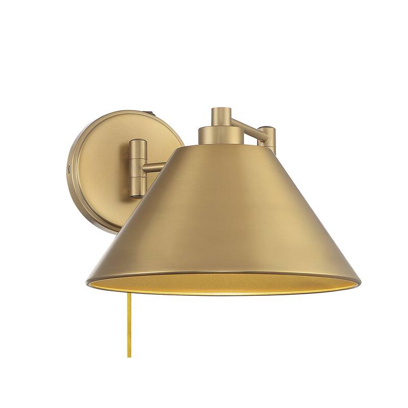 Meridian M90086 8" Tall Hardwired or Plug-In Wall Sconce