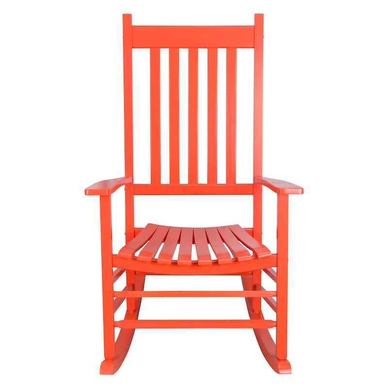 Heritage Solid Wood Outdoor Patio Rocking Chair Rocker (Set of 2)