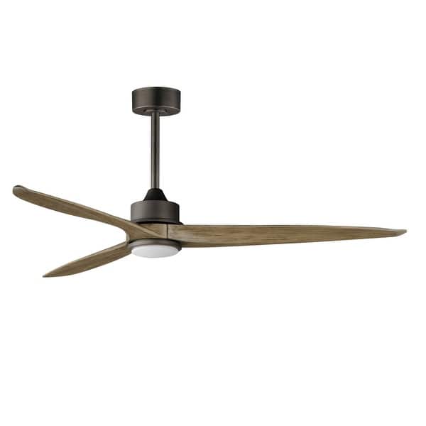 slide 2 of 2, Maxim 88833 Woodwind 72" 3 Blade Indoor LED Ceiling Fan Charcoal Bronze