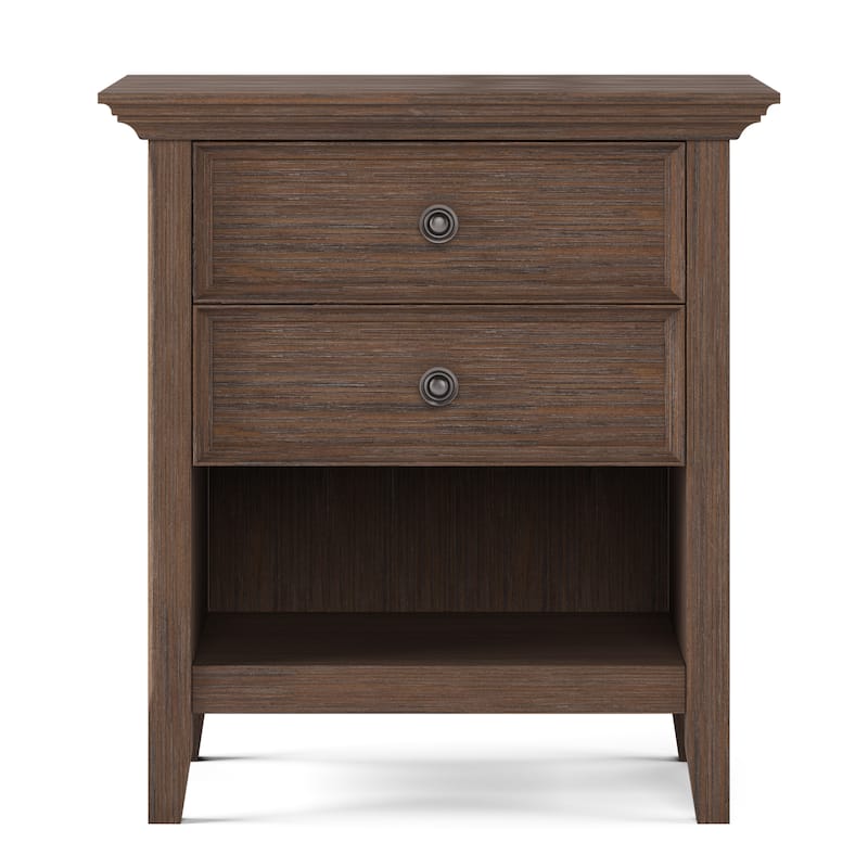 WYNDENHALL Halifax SOLID WOOD 24 inch Wide Bedside Nightstand Table