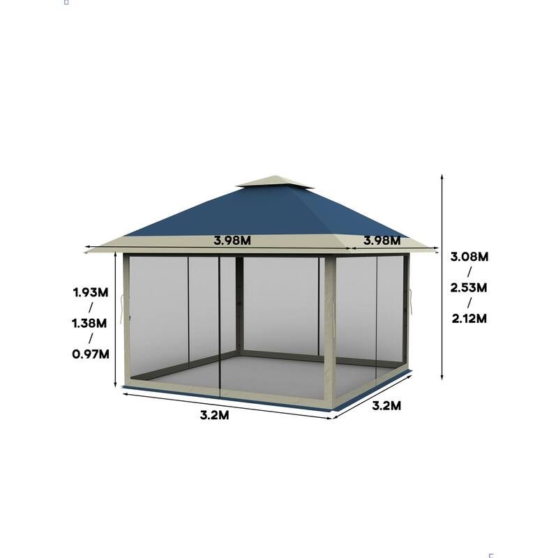 13x13 Pop Up Gazebo Outdoor Canopy Shelter