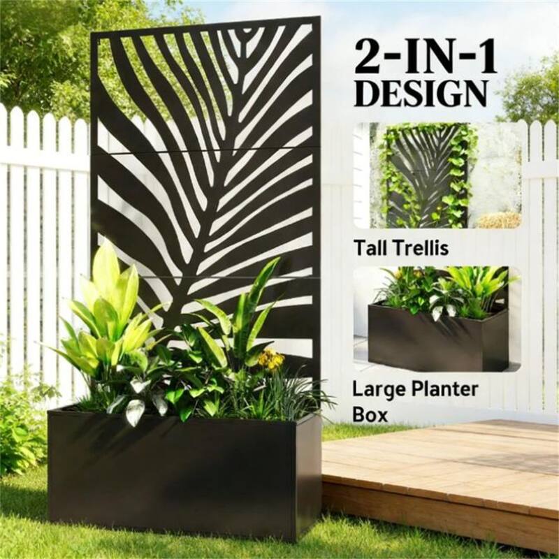Metal Flower Pots, Elevated Garden Beds, Plant Racks