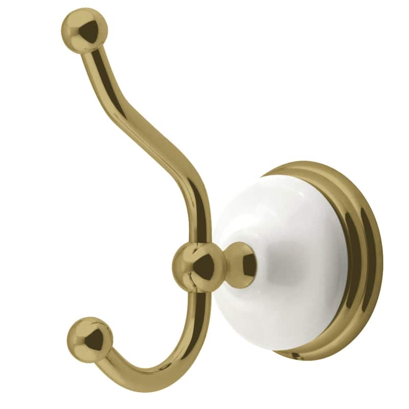 Kingston Brass Victorian Double Robe Hook - Brushed Brass