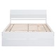 preview thumbnail 8 of 9, Classic Full Size Bed with Twin Size Trundle Bed Frame and 2 Drawers for Kids Teens Adults Space-Saving, Easy Assembly, White