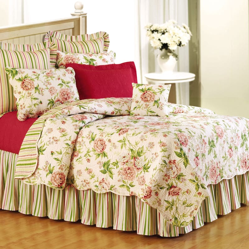 Pink Brianna Quilt - Yellow - Twin