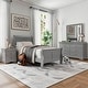 preview thumbnail 46 of 66, Furniture of America Mayday Traditional Solid Wood Kids 4-Piece Sleigh Bedroom Set Grey - Twin