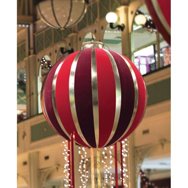 Shop 90 Huge Red And Gold Inflatable Christmas Ornament