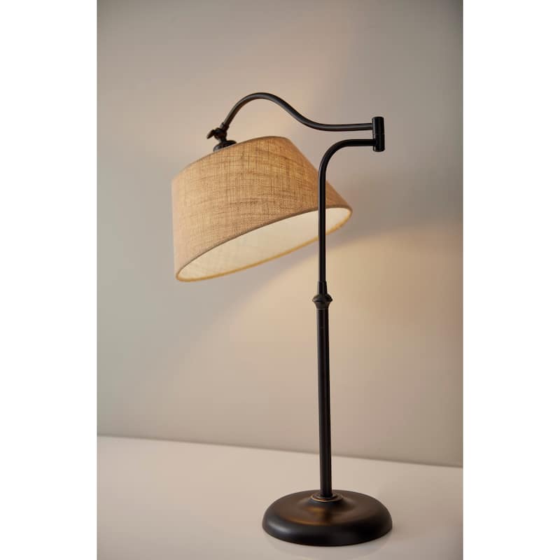 Adesso Antique Bronze Rodeo Table Lamp
