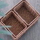 preview thumbnail 11 of 9, 3-Pack Hand Woven Storage Basket Set, Wicker Baskets for Bathroom, Kitchen, Living Room - 5.12'' H X 12.99'' W X 9.45'' D