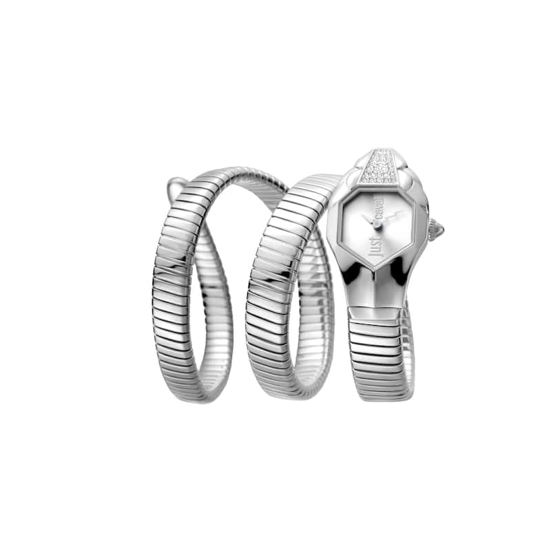 Just Cavalli Women's JC1L022M0055 Quartz Watch - Silver-Tone