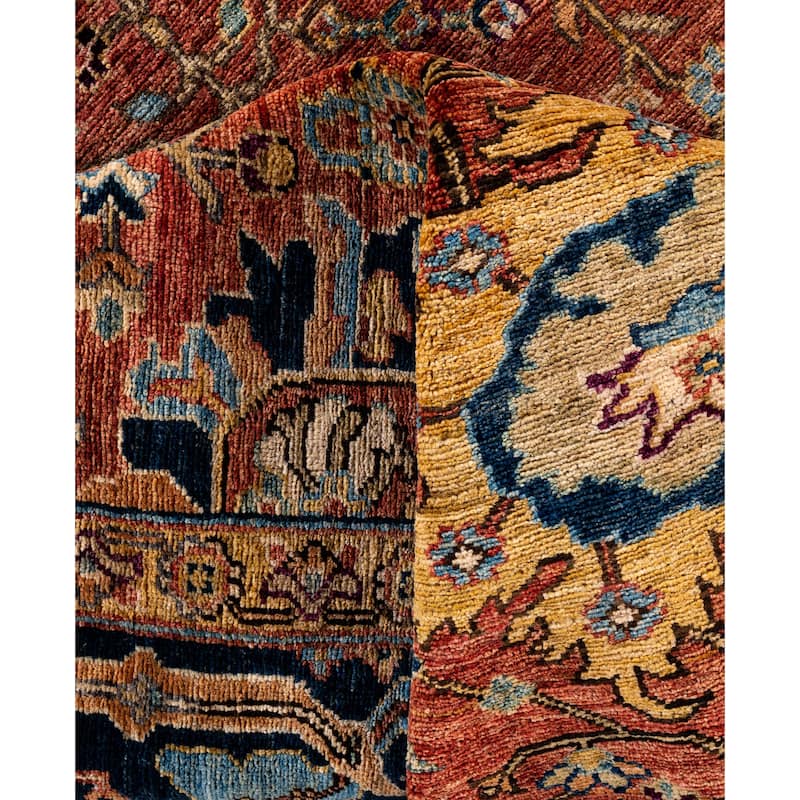 Serapi One-of-a-Kind Hand-Knotted Area Rug - Orange - 8' 1" x 10' 1"