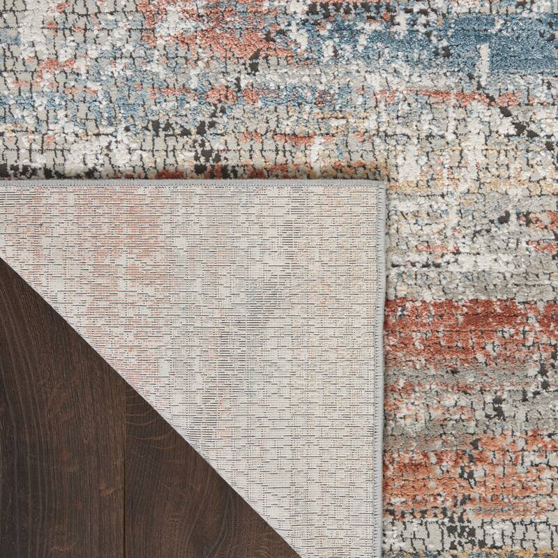 Nourison Rustic Textures Contemporary Abstract Area Rug
