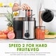 preview thumbnail 5 of 3, Centrifugal Juicer with 3'' Feed Chute, Stainless Steel, 3 Speed, Black