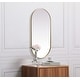 preview thumbnail 10 of 9, Elegant Lighting MR2A2448 Asha 24" W x 48" H Oval Framed Bathroom