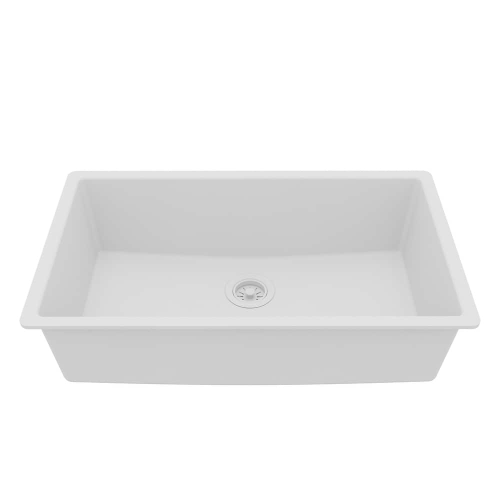 Karran Undermount 32.5 in. Large Single Bowl Quartz Kitchen Sink