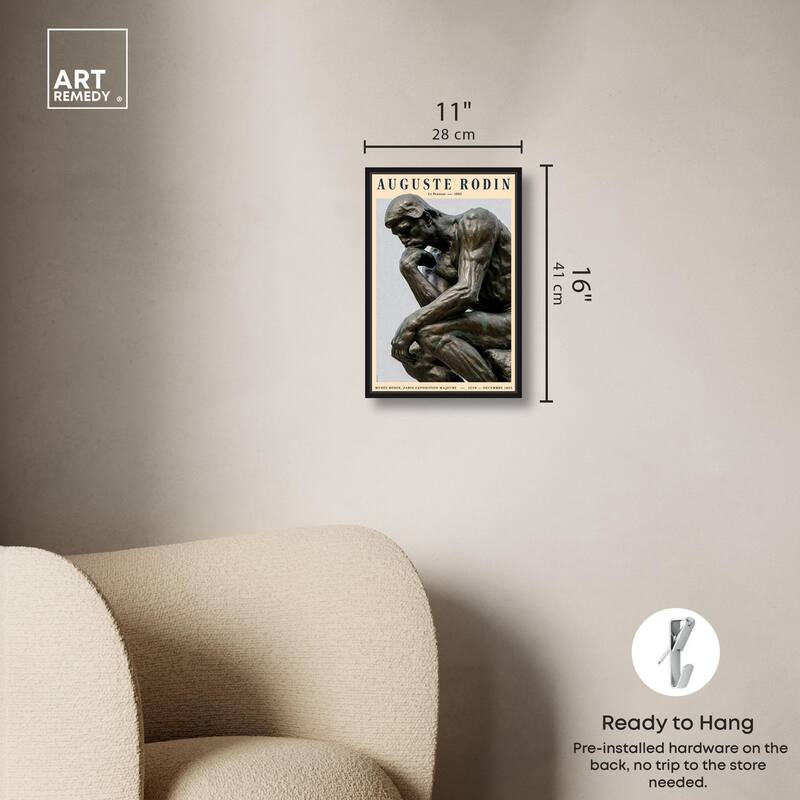 The Thinker Canvas by Art Remedy