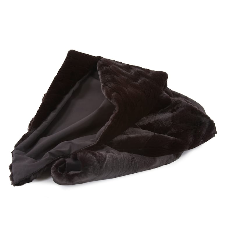 Allan Andrews Faux Angora Throw