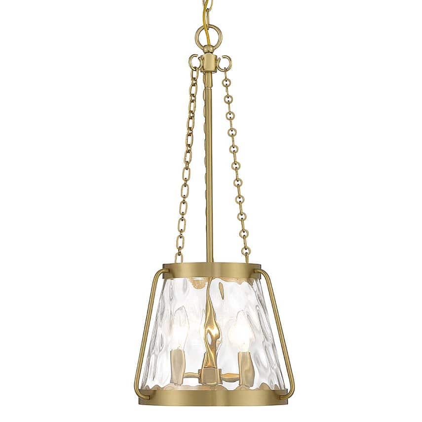 Savoy House Tuscan Three Light Down Lighting Foyer Pendant from the