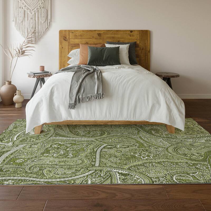 Premium Washable Super Soft Traditional Paisley Mayfield Rug
