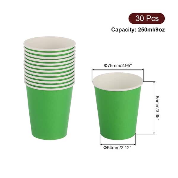 30 Disposable Paper Cups, 9 oz, Colorful, DIY Art/Craft Projects - Bed Bath  & Beyond - 41909650