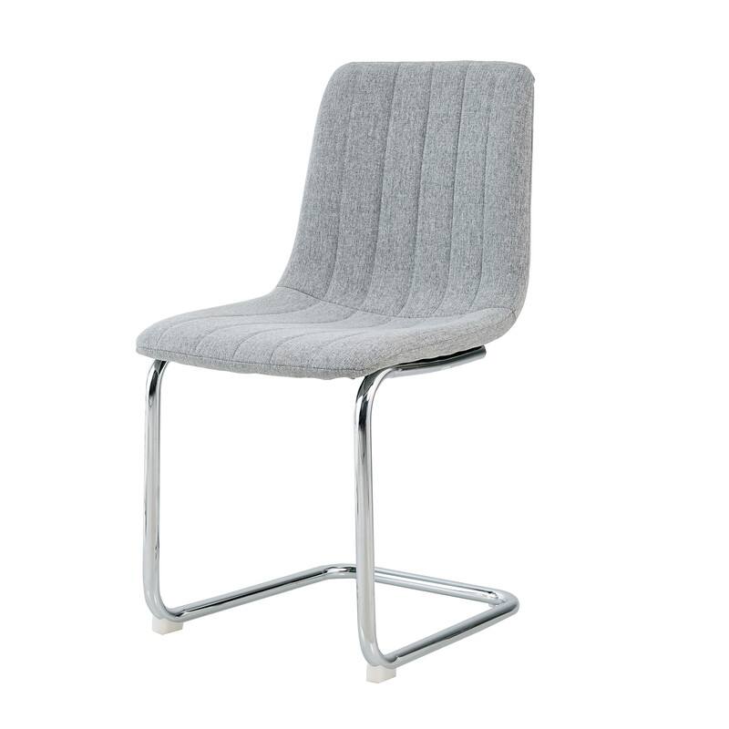 Modern/Simple Dining Chairs with Sliver Metal Base Set of 4