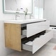 preview thumbnail 11 of 39, Selina 60" Wall Mounted Vanity with Double Sink