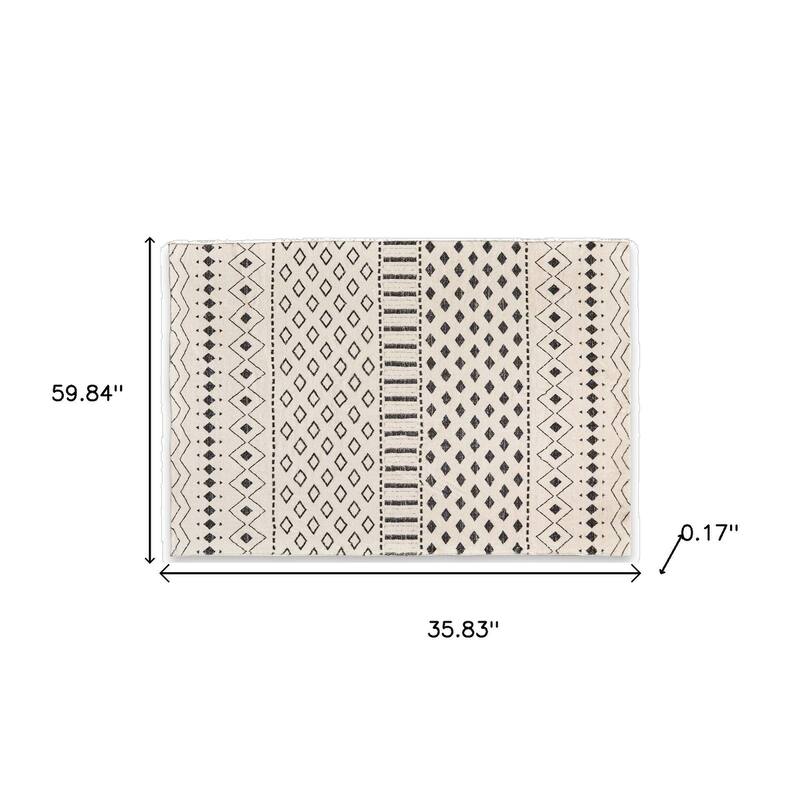 HomeRoots Tribal Modern, Contemporary Rectangle Area Rug