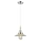 Option Clear Halophane Shade / Polished Nickel