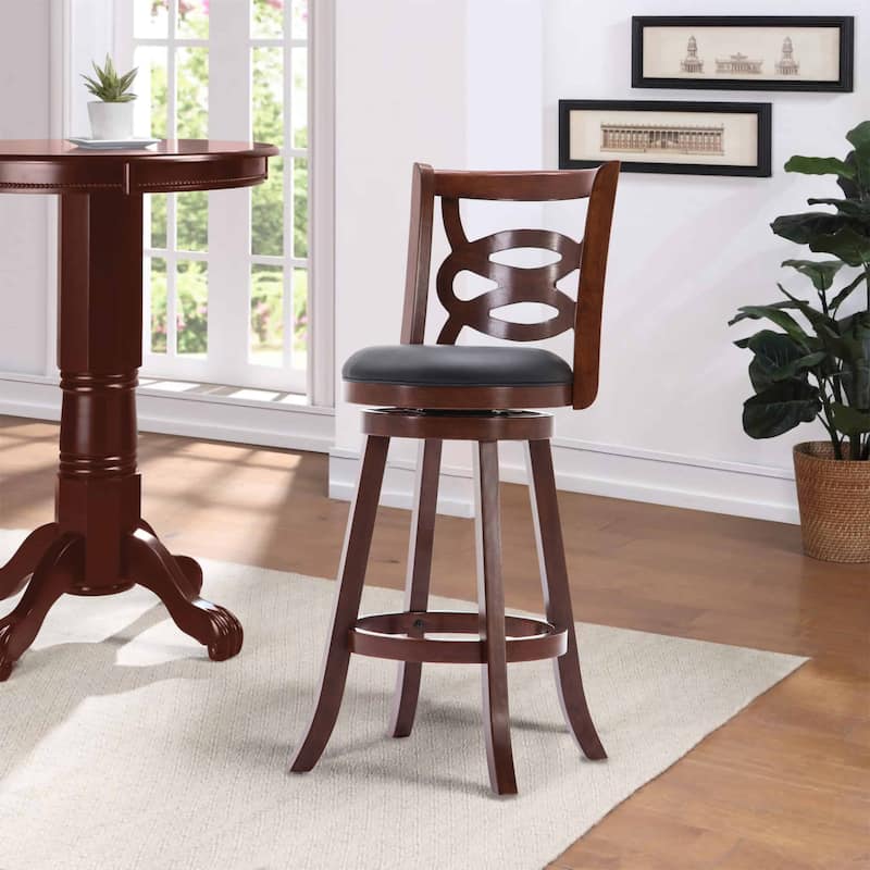 Seina Swivel Stool - Cherry - Bar Height