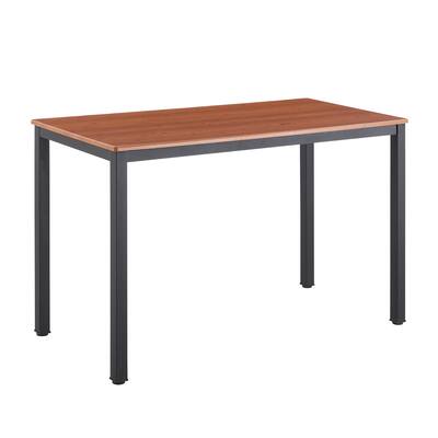 Mieres Industrial Style Rectangular Wooden Top Dining Table, Rustic Farmhouse Home Office Desk - N/A