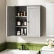 preview thumbnail 3 of 54, Futzca Bathroom Cabinet Wall Mounted, Storage Cabinet with Doors and Shelves Grey - Modern
