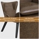 preview thumbnail 31 of 92, Upholstered Wingback Armchair Leisure Accent Chair, Single - 40.55" H x 28.34" W x 33.1" D
