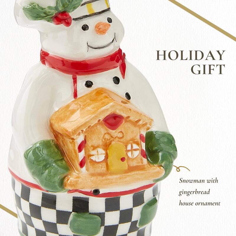 Spode Tree Snowman Baker Ornament