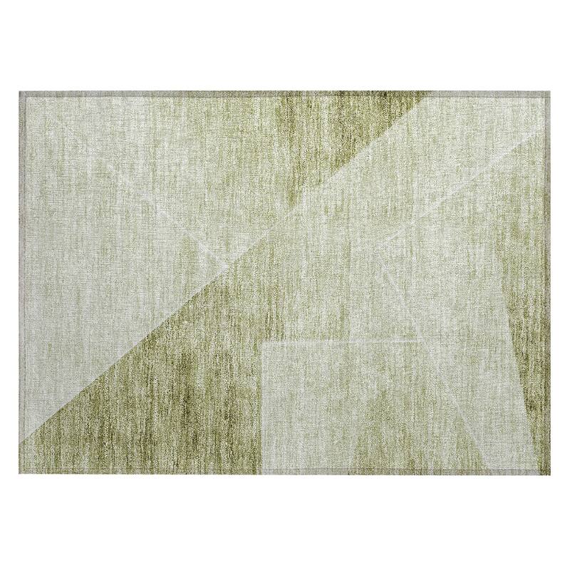 Machine Washable Indoor/ Outdoor Chantille Contemporary Abstract Rug