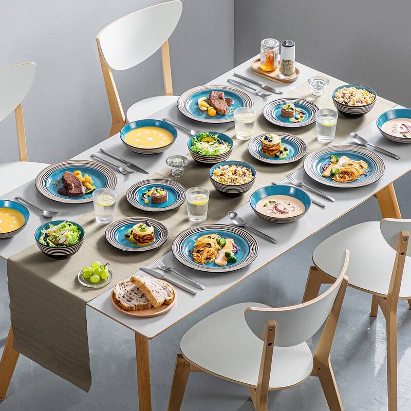 vancasso ARBRE 32-Piece Stoneware Dinnerware Set, Service for 8