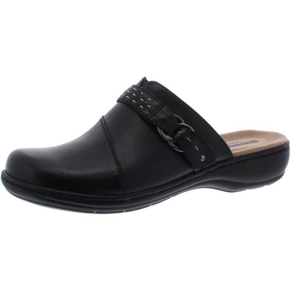 Shop Clarks Womens Leisa Sadie Mules Leather Slip On Free Shipping Today Overstock 30034588 Wide 7 5