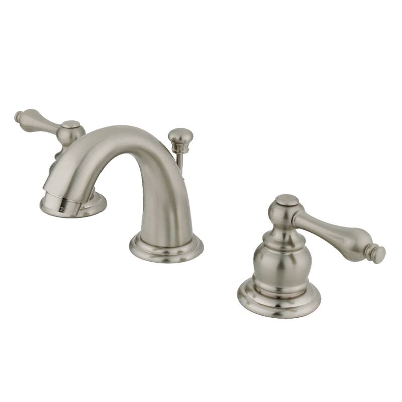 Kingston Brass English Country 8 in. Widespread Bathroom Faucet - Brushed Nickel