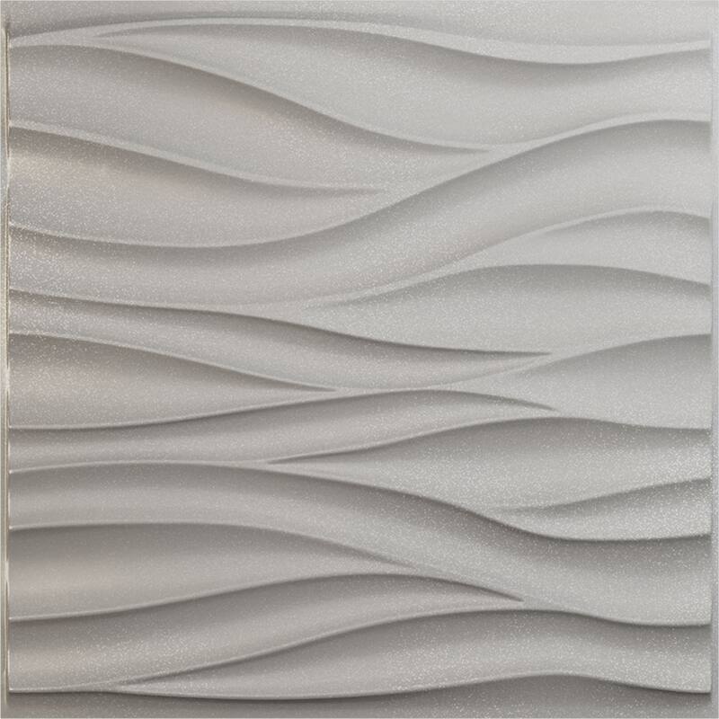 19 5/8"W x 19 5/8"H Ripple EnduraWall Decorative 3D Wall Panel
