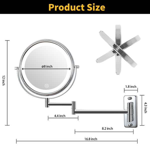 Wall Mount Extension Mirrornull
