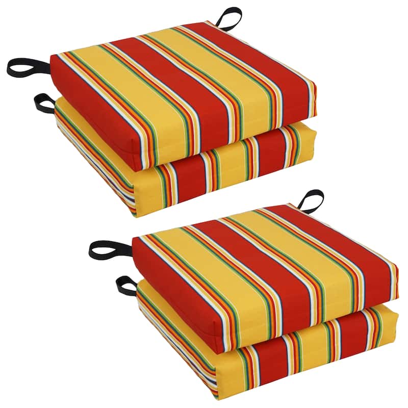 16-inch Indoor/Outdoor Chair Cushions (Set of 4) - 16 x 16