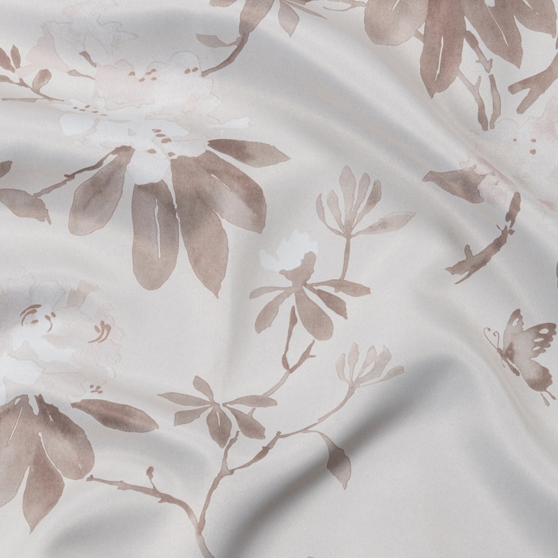 Mystic Garden Premium Floral Blackout Grommet Patio Curtain Panel W Wand - 104"W x 84"L