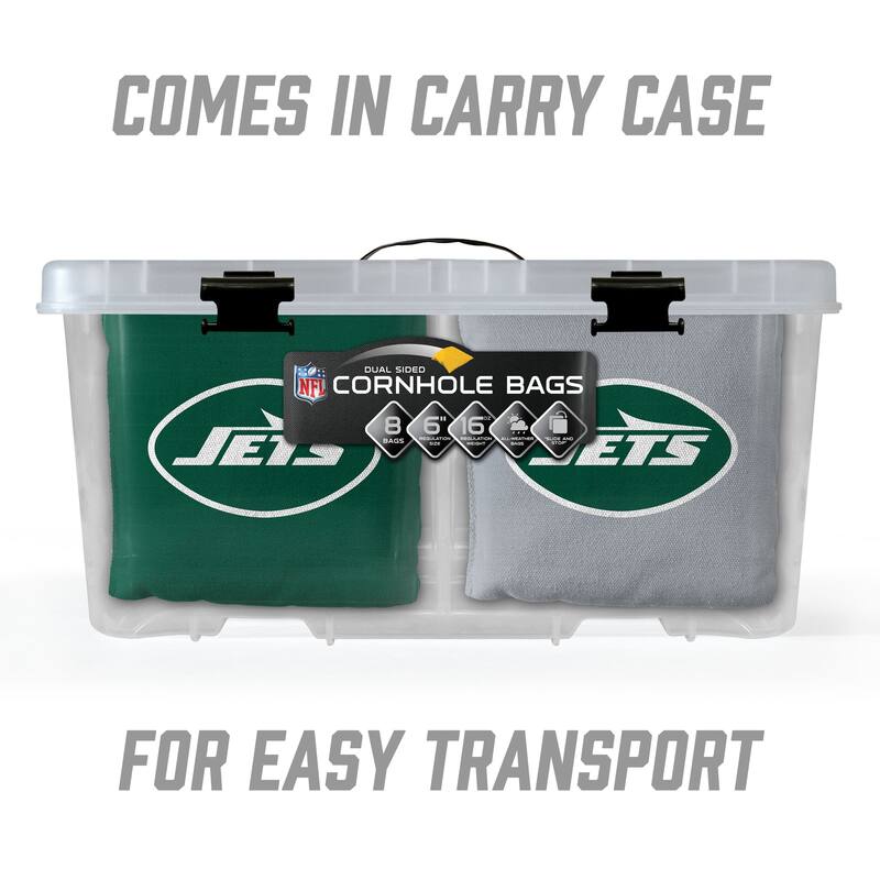 New York Jets NFL Dual Sided Pro Stop & Slide Cornhole Bags