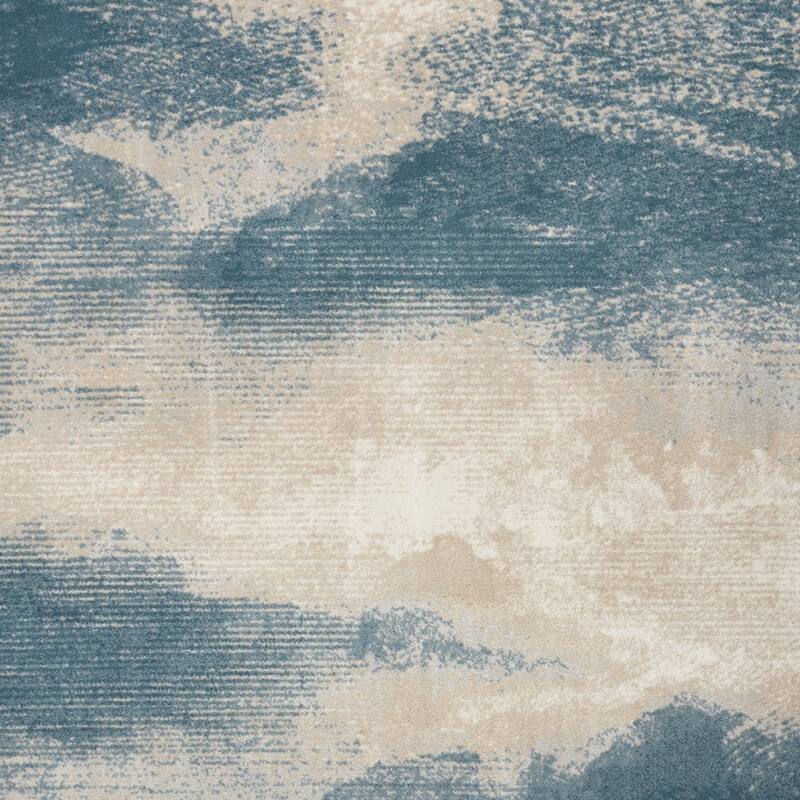 Power Loomed Abstract Modern Stain Resistant Area Rug