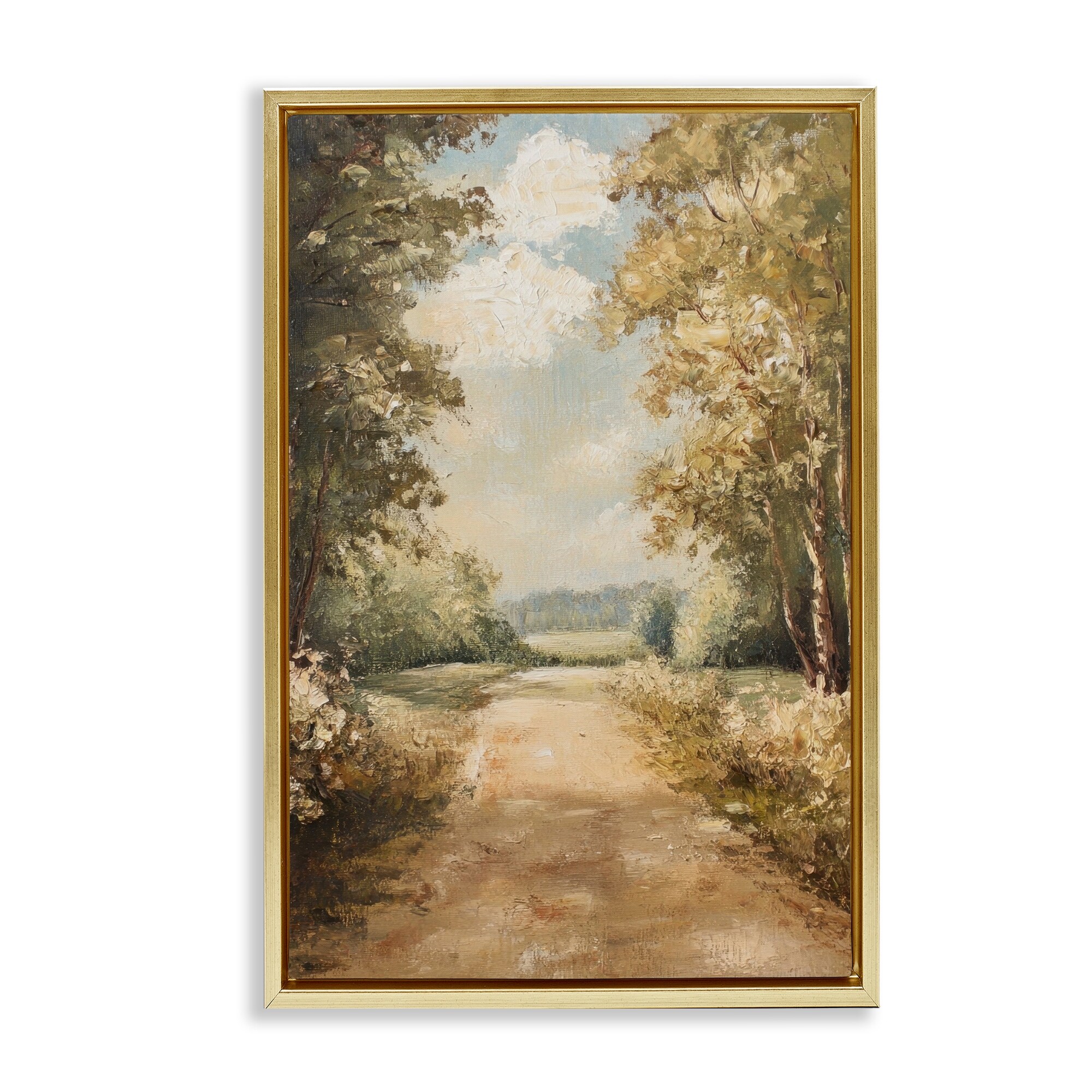 Stupell Walk Through Country Forest Framed Floater Canvas Wall Art Design By Petal Prints Design