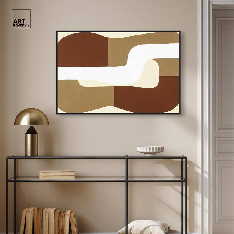 Minimal Wavy III Canvas by Art Remedy