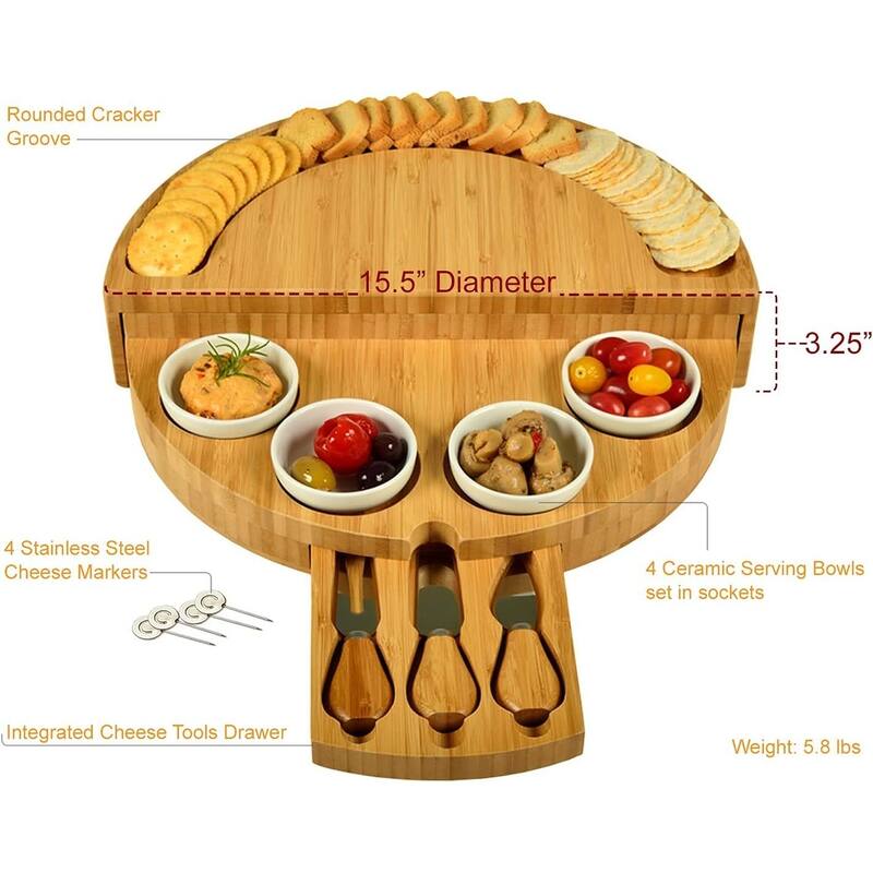 NCAA Georgia Tech Yellow Jackets Bamboo Cheese & Charcuterie Board