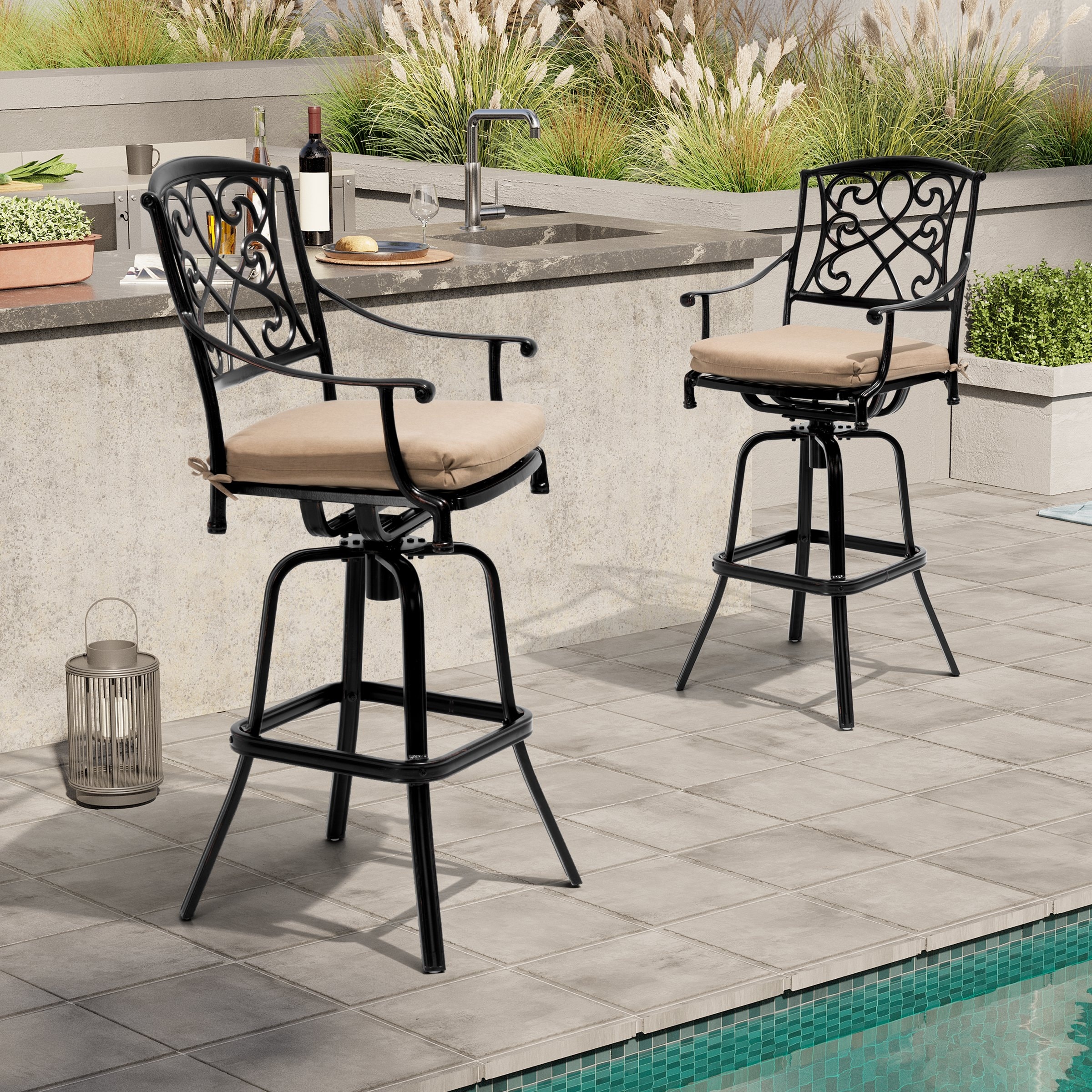 Sunbrella counter height clearance stools