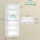 preview thumbnail 7 of 9, 6-Tier Hanging Closet Organizer with Pockets & Bamboo Inserts