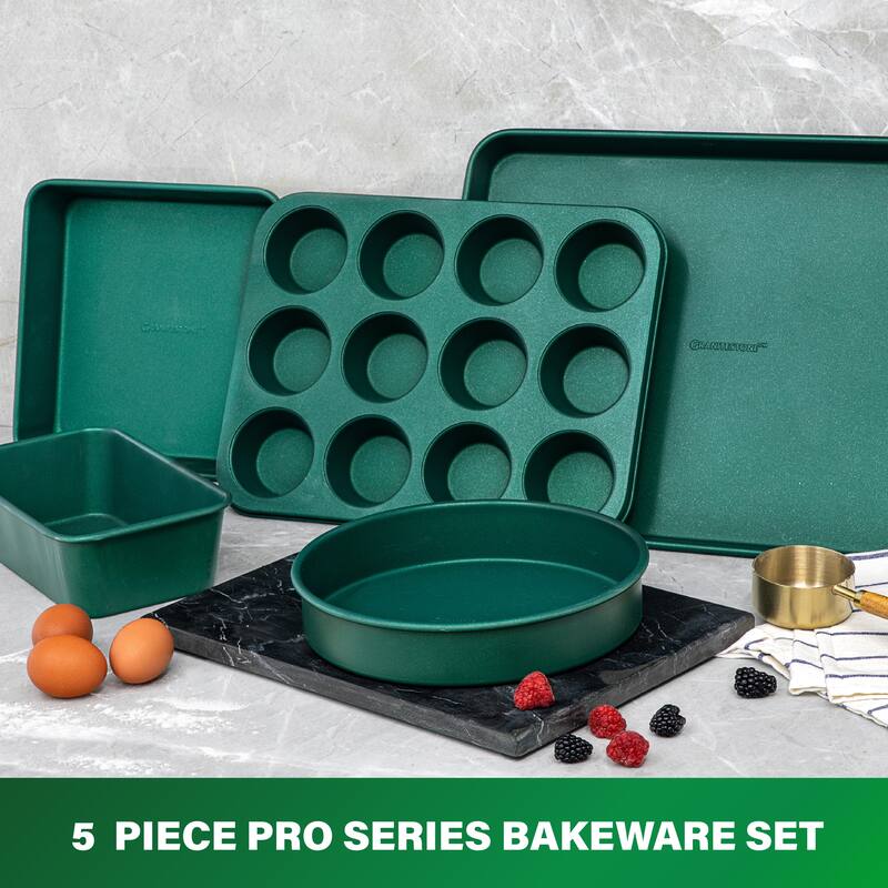 Granitestone Green 5 Piece Nonstick Bakeware Set