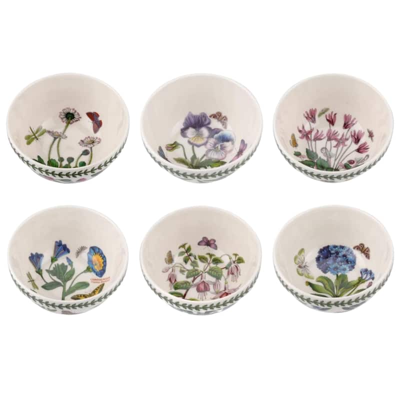 Portmeirion Set of 6 Botanic Garden Stacking Bowls - 5.5 inch - 5.5 inch